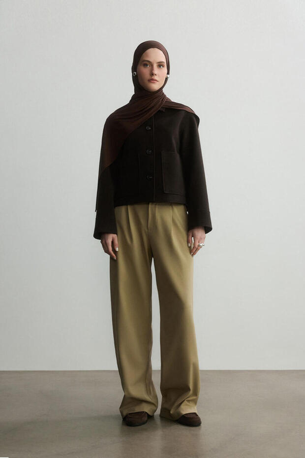 ÇİKOLATA KAHVE BAMBU PENYE ŞAL - 6