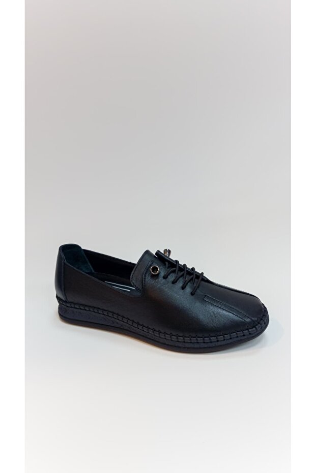 Women's Casual Shoes Genuine Leather Rubber Laced Poly Sole Orthopedic Comfortable