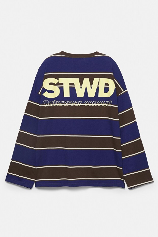 STWD çizgili t-shirt - 7