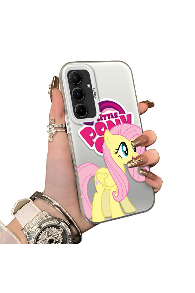 Samsung Galaxy A55 Compatible Hard Acrylic Back Silicone Edge Lens Protection Case My Little Pony