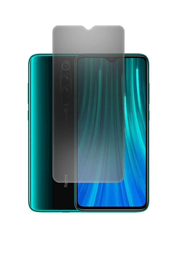 واقي شاشة Redmi Note 8 PRO 9H غير لامع للخصوصية، نانو، مرن، غير قابل للكسر