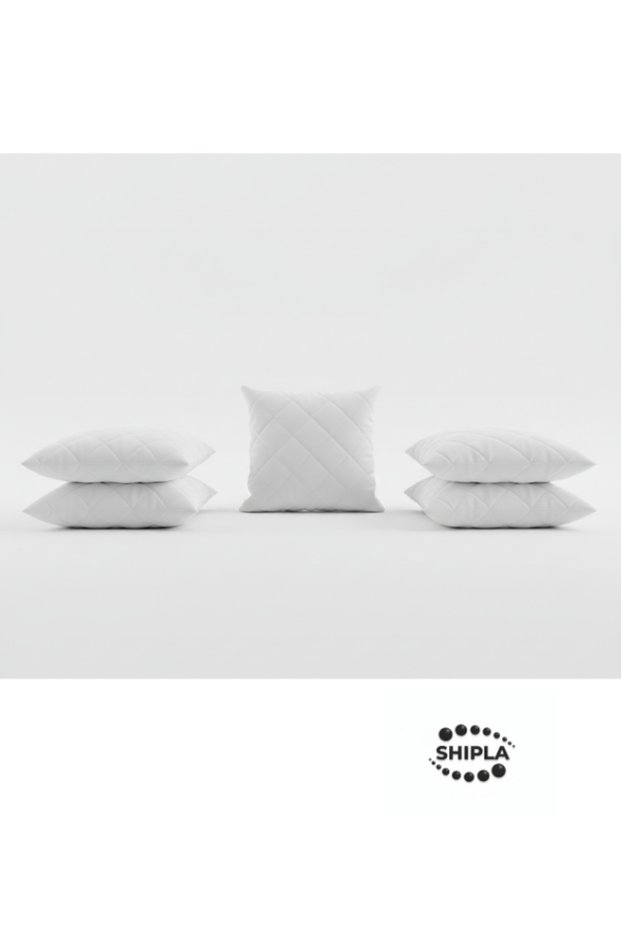 5 Pieces 50X70 cm Quilted Patterned Zippered Interlining Pillow Protector Mattress Cover
