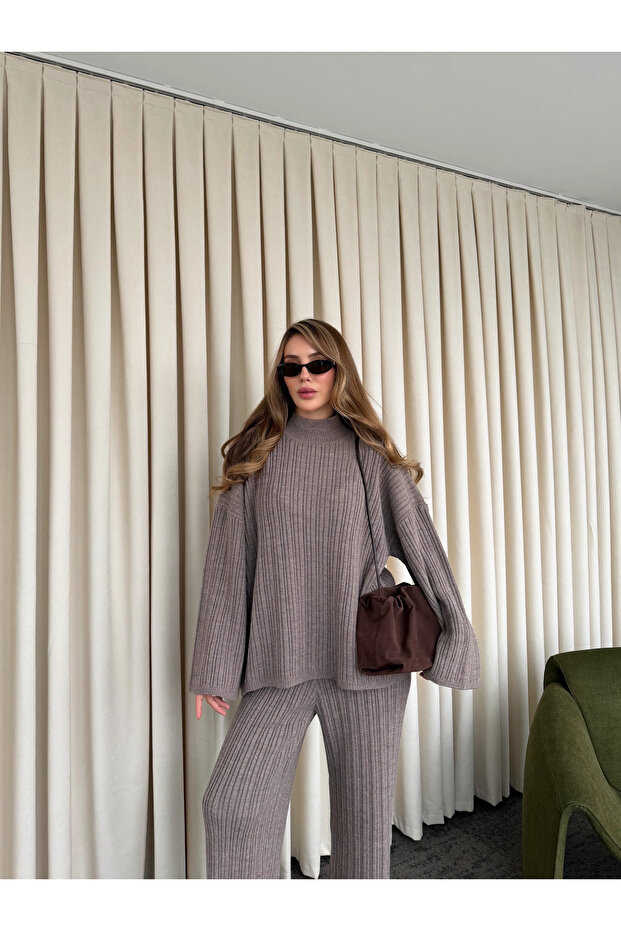 Mink Knitted Knitwear Set - 98078