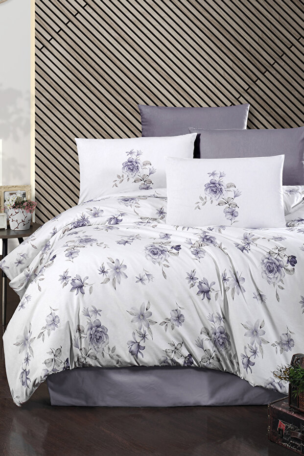 Rosemary 100% Cotton 150 Tc (56 Thread) Ranforce Single Duvet Cover Set