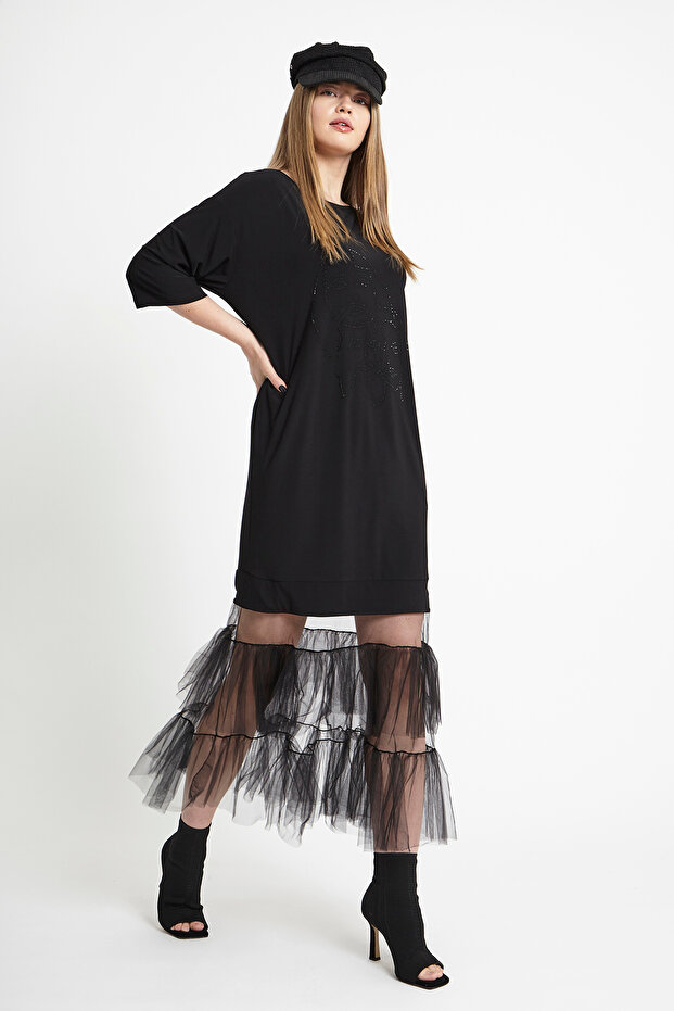 Taş Baskılı Elbise - 2