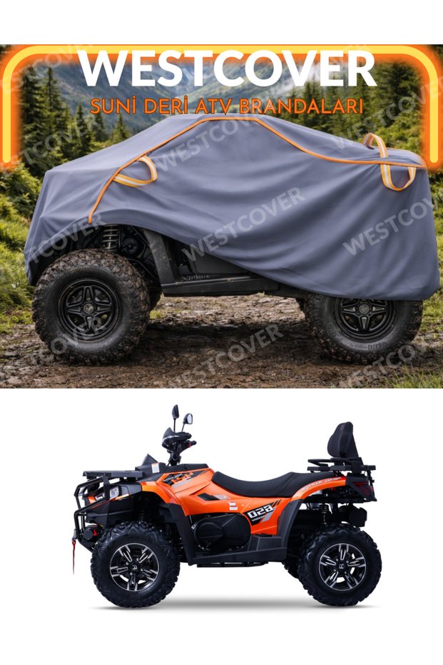 Regal Raptor Promax 650L Compatible Neon Ribbed Artificial Leather Vinleks Atv Tarp, Tent