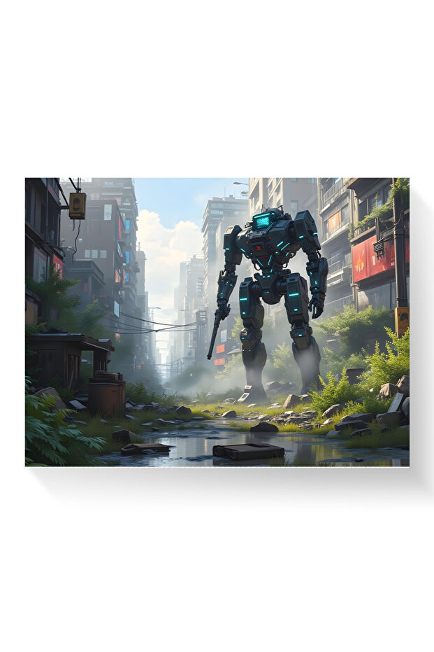 Tablou - Robot Postapocaliptic - Canvas pe șasiu - 1