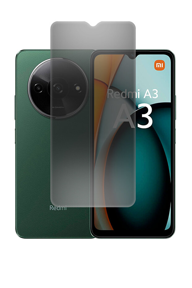 واقي شاشة Redmi A3 9H غير لامع للخصوصية، نانو، مرن، غير قابل للكسر