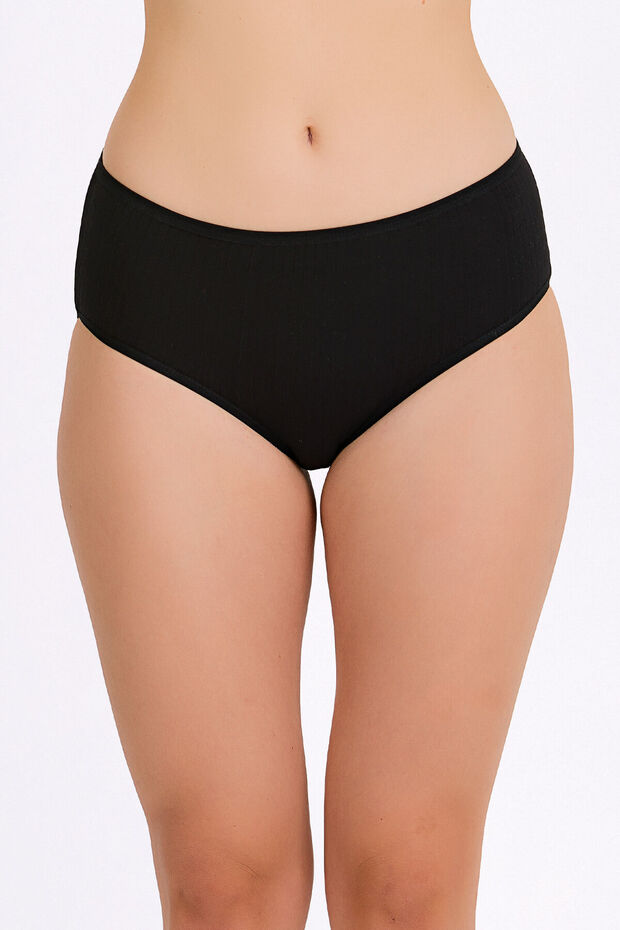 12 Pieces, Derby Piped , High Waist, Women's Bato Panties, 92% Viscose & 8% Lycra