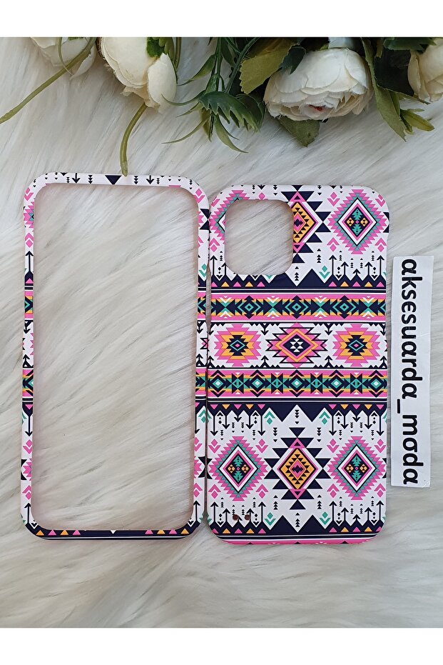 حافظة منقوشة أصلية متوافقة مع هاتف Iphone 12-12 Pro 360 من الأمام والخلف - 2