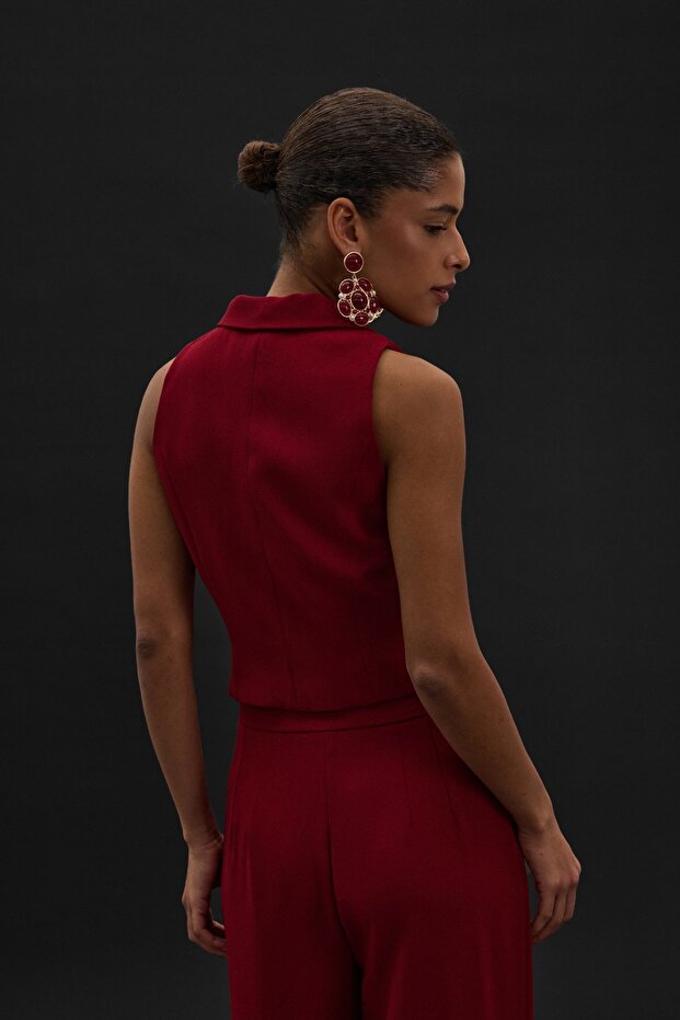 Eva Yelek - Bordo - 6