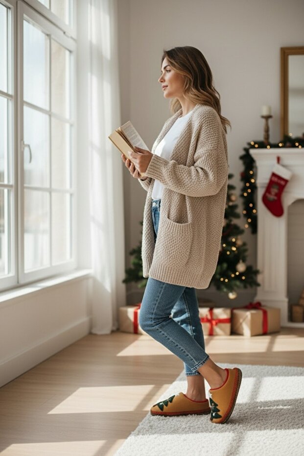 نعال شتوية بنمط خشبي - 3