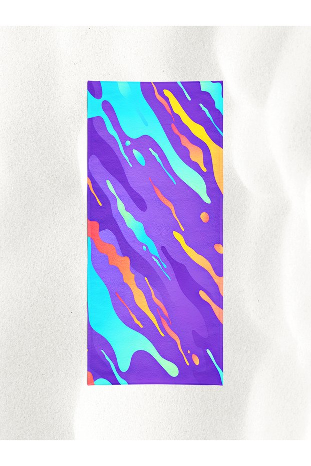 Colorful 3Ddijital Printed Sports Gym Athlete Fitness Towel 50X100 cm 100% Cotton