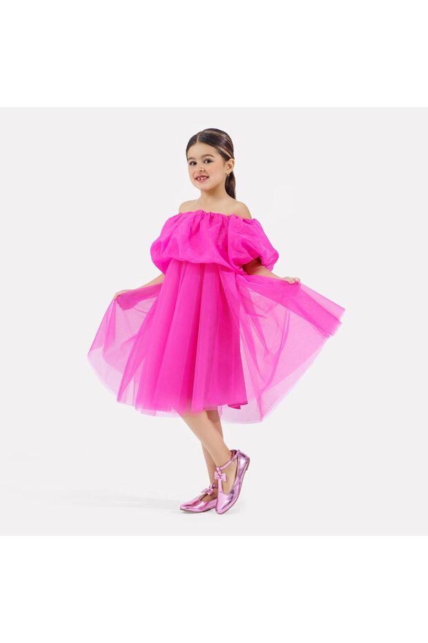 magenta dress