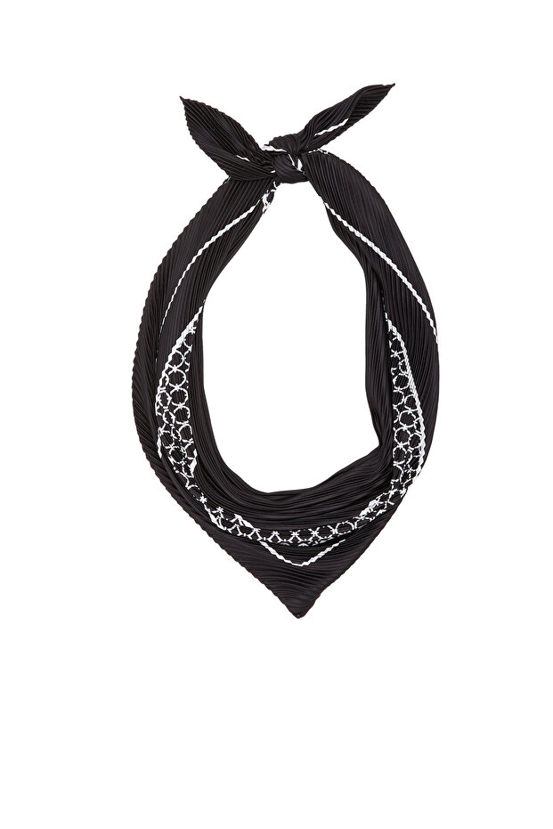 Renkli Pliseli Kadın Fular - 2