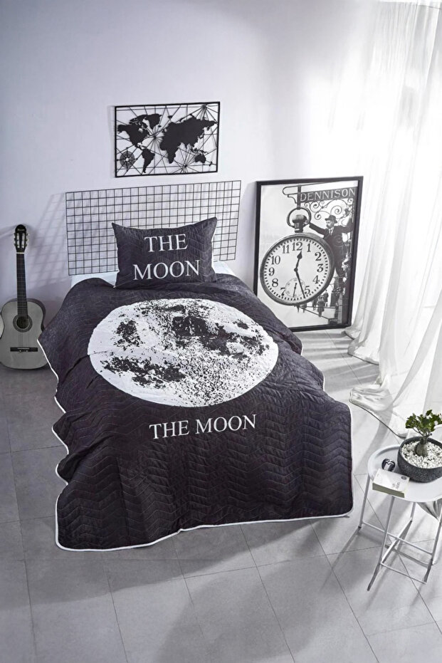 Club Cotton 3D Single Bedspread Moon