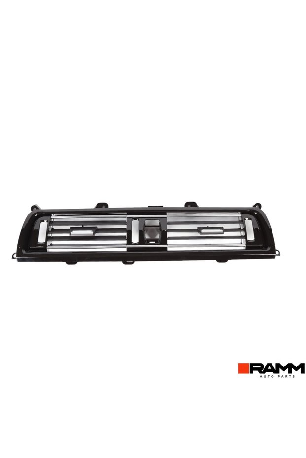 Bmw 5 Series F10 2010-2016 Air Conditioning Heater Central Vent Grille - Black - Chromed