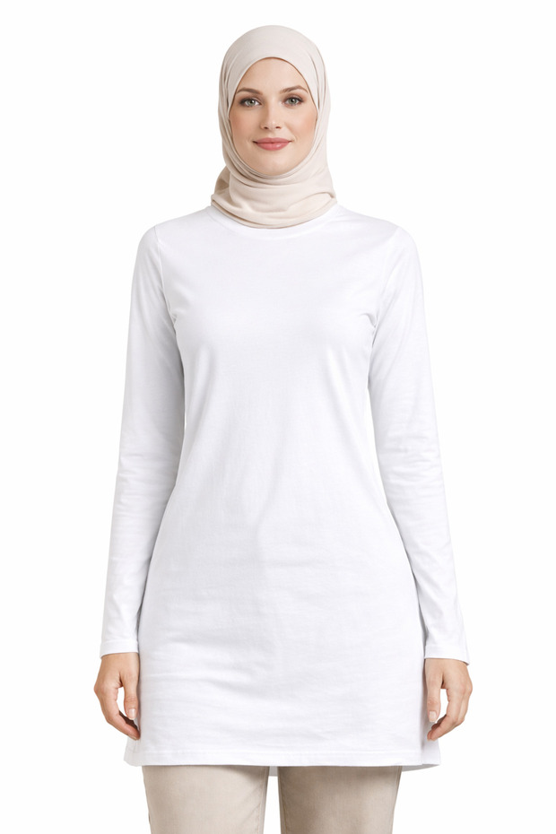 Pnr Collection Lycra Viscose Long Sleeve Tunic Women's Body