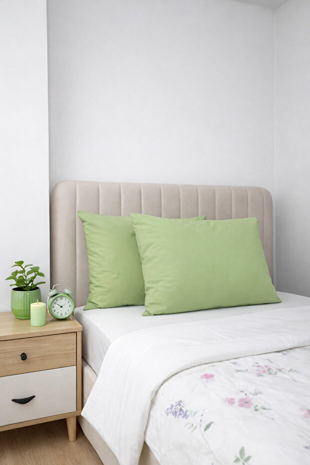 100% Cotton 50X70 cm Solid Color Soft Textured Pillowcase Set of 2
