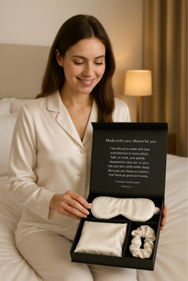 طقم نوم حريري - 1