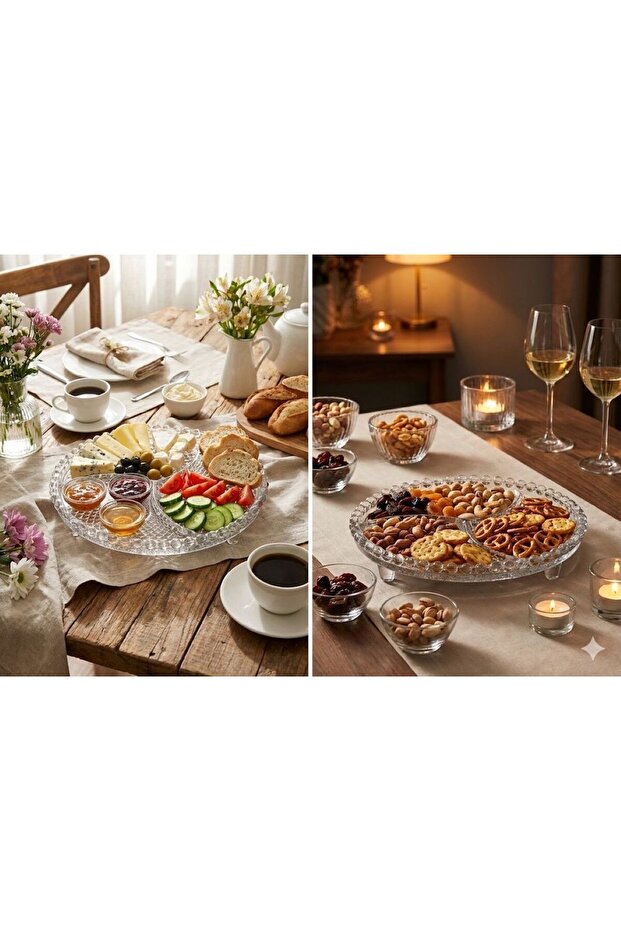 Renova Gb 1 Piece Presentation Plate with Compartments 23cm