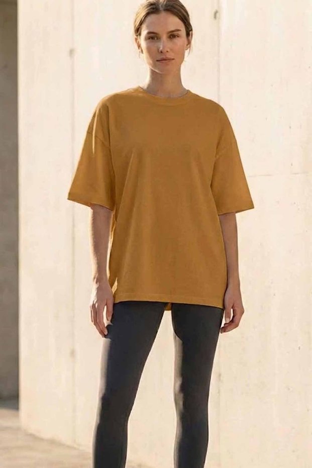 Women's Oversized 100% Cotton Casual T-Shirt