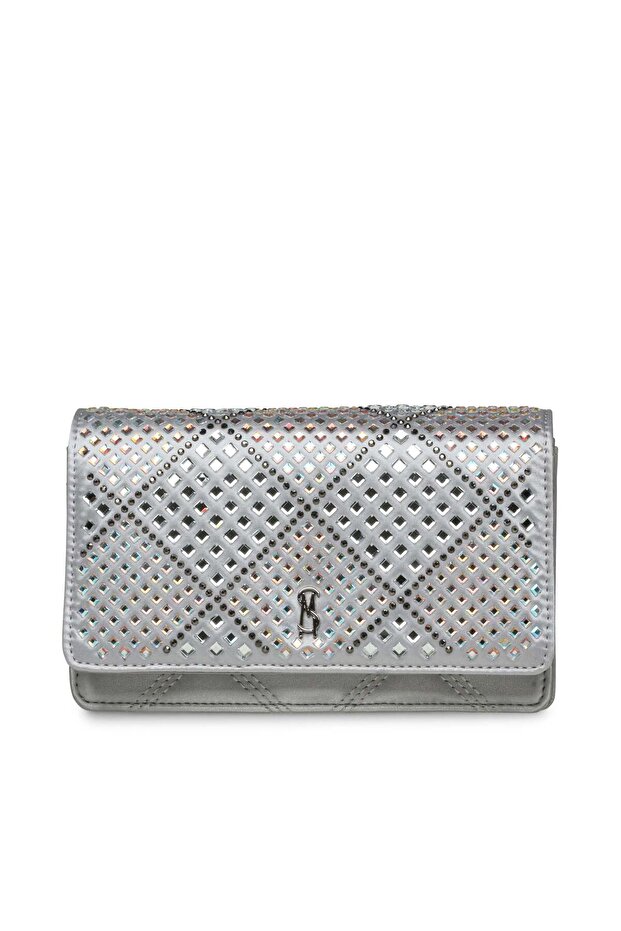 Baddi Women's Silver Crossbody Bag