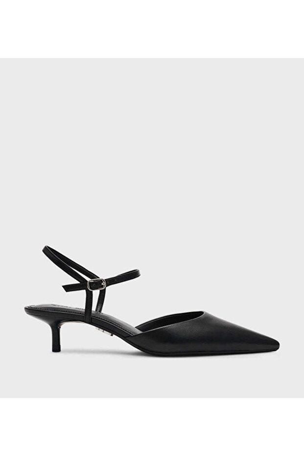 Womens Adelaide Black Leather Heels