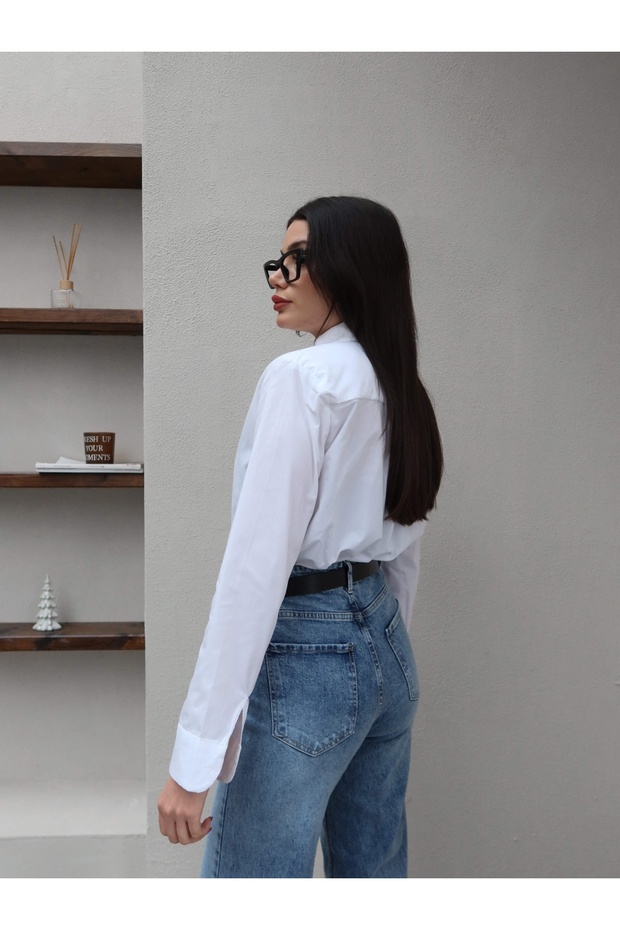 Vatkalı Oversize Gömlek - 5