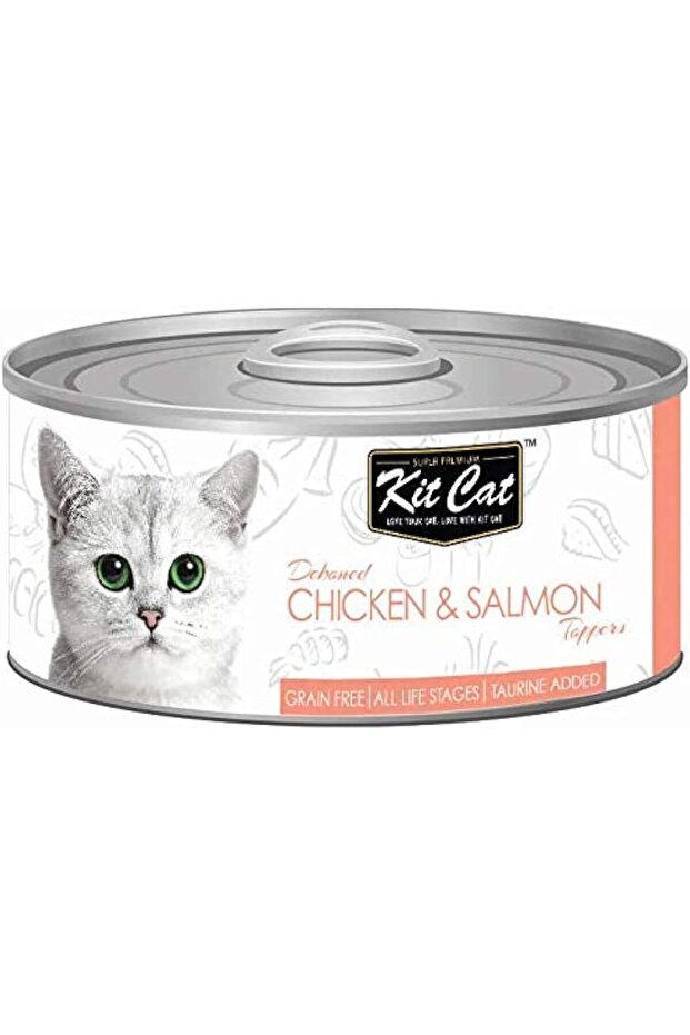 Wet Food Chicken & Salmon 80g x 3 Cans