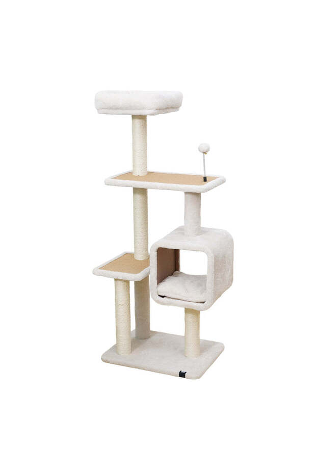 Nevada Cat Scratching Tree Cream 50x38x121cm