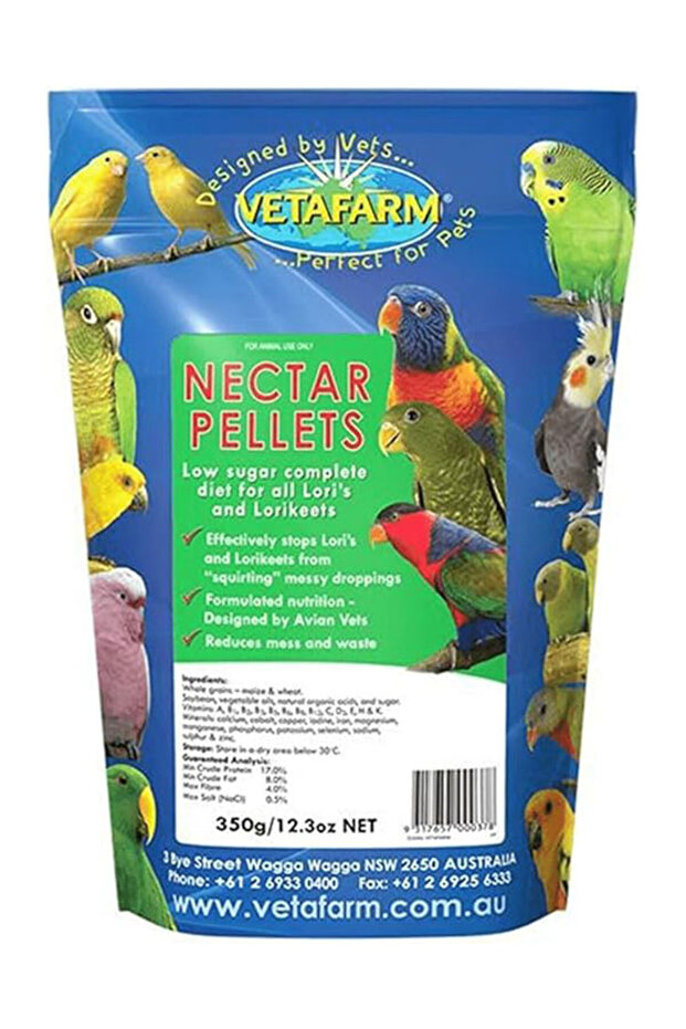 Vetafarm Nectar Pellets 350g