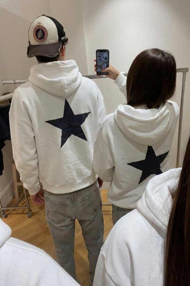 Couple Love Design Hooded Sweatshirt (Sold Individually)