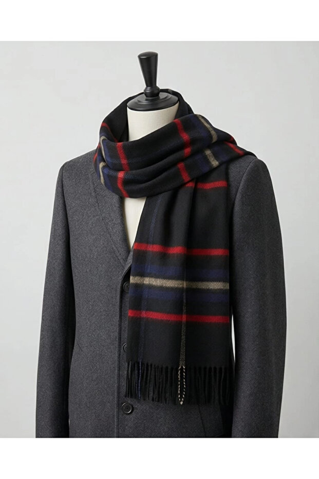 Striped Pattern Scarf - 6