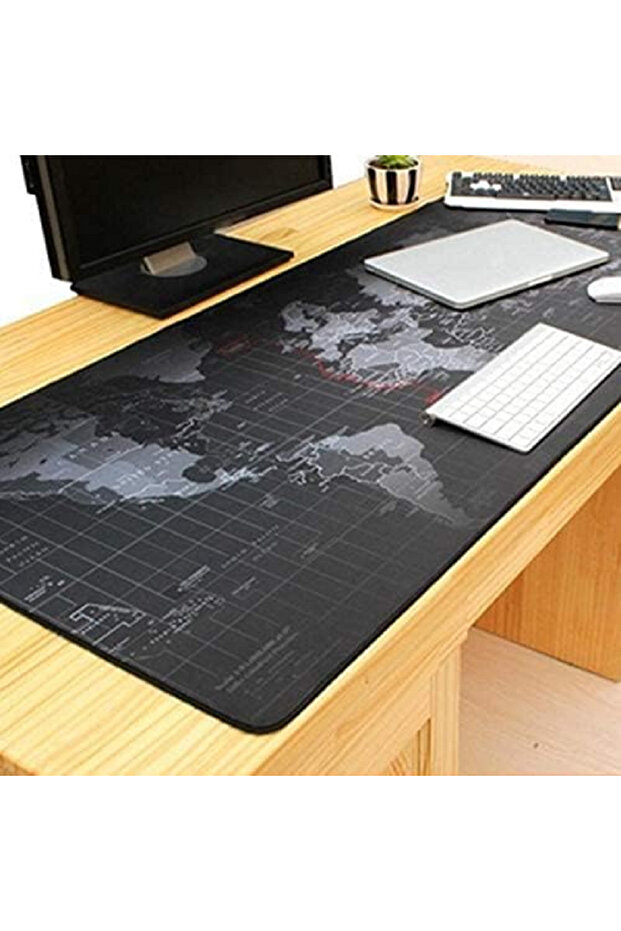 لوحة ماوس للألعاب عليها خريطة العالم - 3