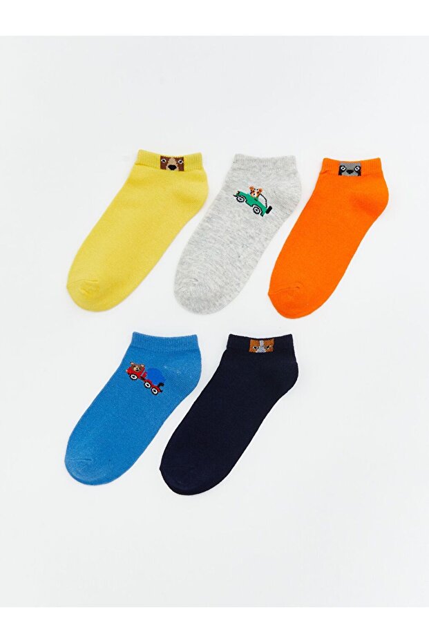 جوارب للأولاد منقوشة 5 قطع - 1