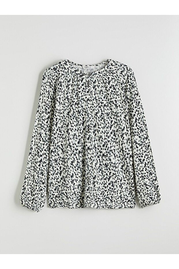 طاقم الرقبة منقوشة بلوزة - 5