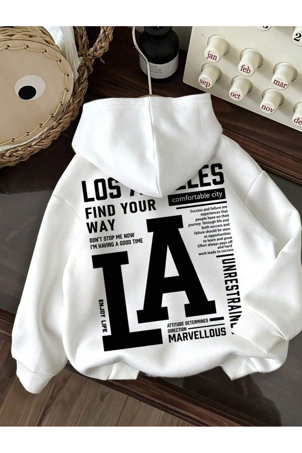 Unisex Los Angeles Oversized Hooded Sweatshirt