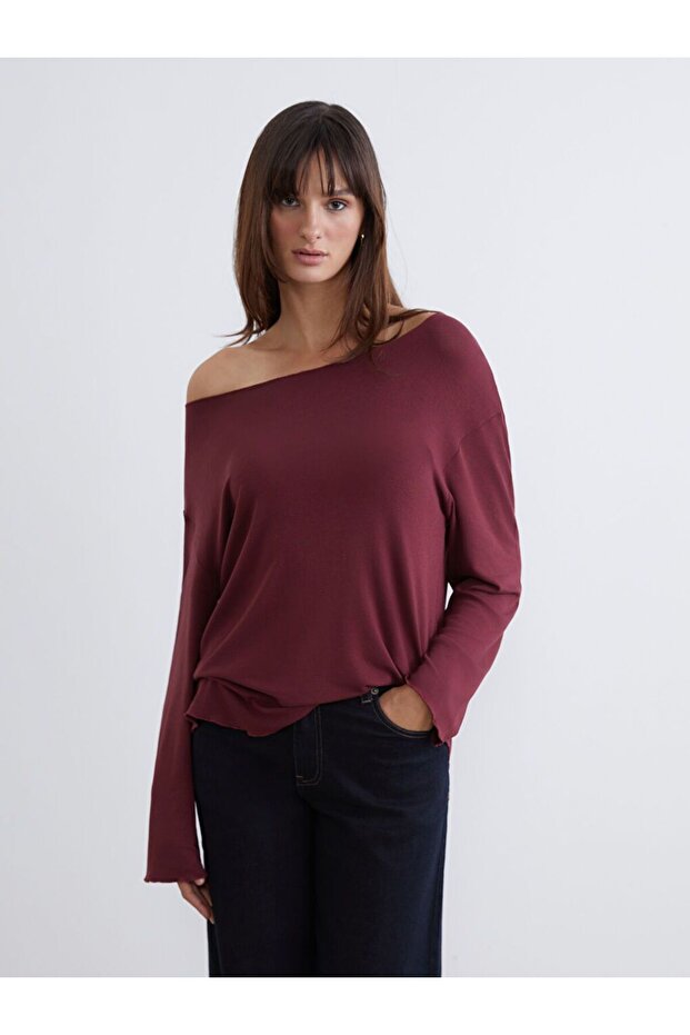 Soulife Kayık Collar Blouse