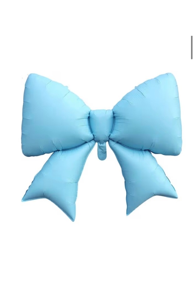 Blue Bow Foil Balloon Bow Balloon 1 Piece 90 cm
