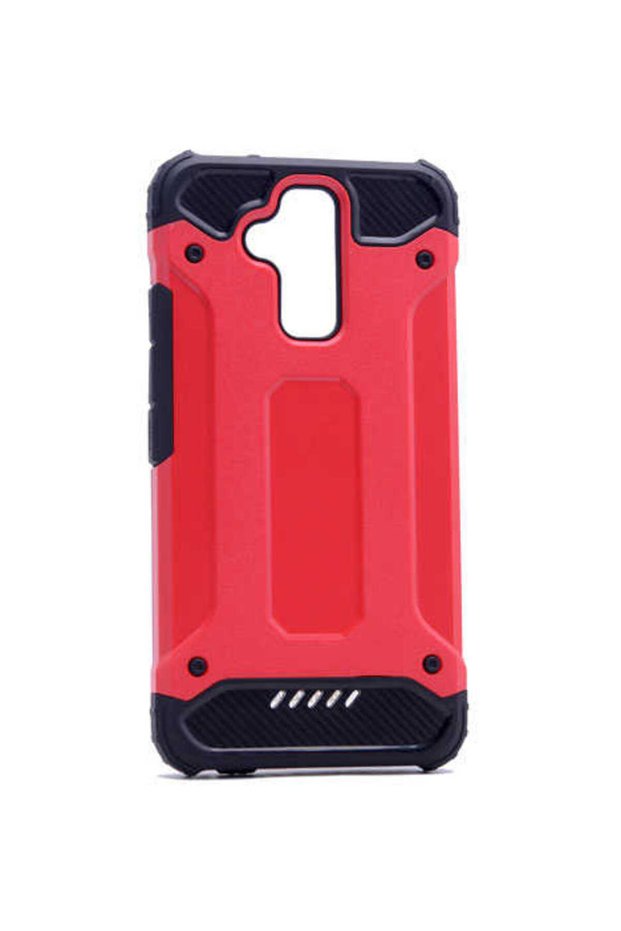 Zenfone 3 Max Zc520Tl Compatible - Case Dual Layer Armor Tank Crash Military Cover - Red