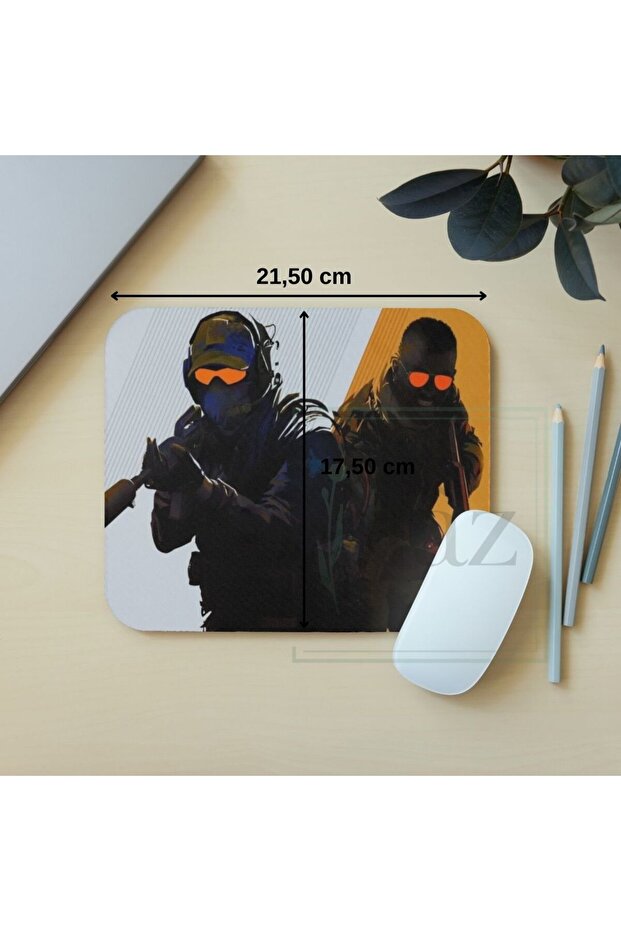 Cs2 - لوحة ماوس مستطيلة للألعاب، 17.5 سم × 19.50 سم - 2