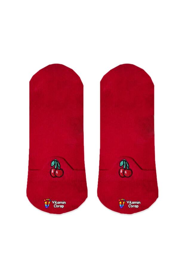 جوارب مطرزة بالكرز - 1