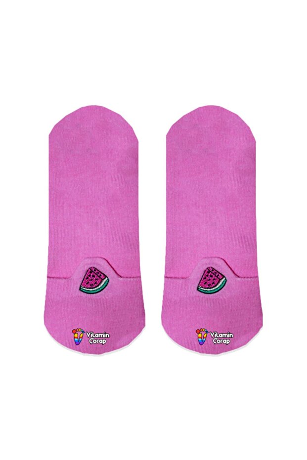 Watermelon Embroidered Booties Socks