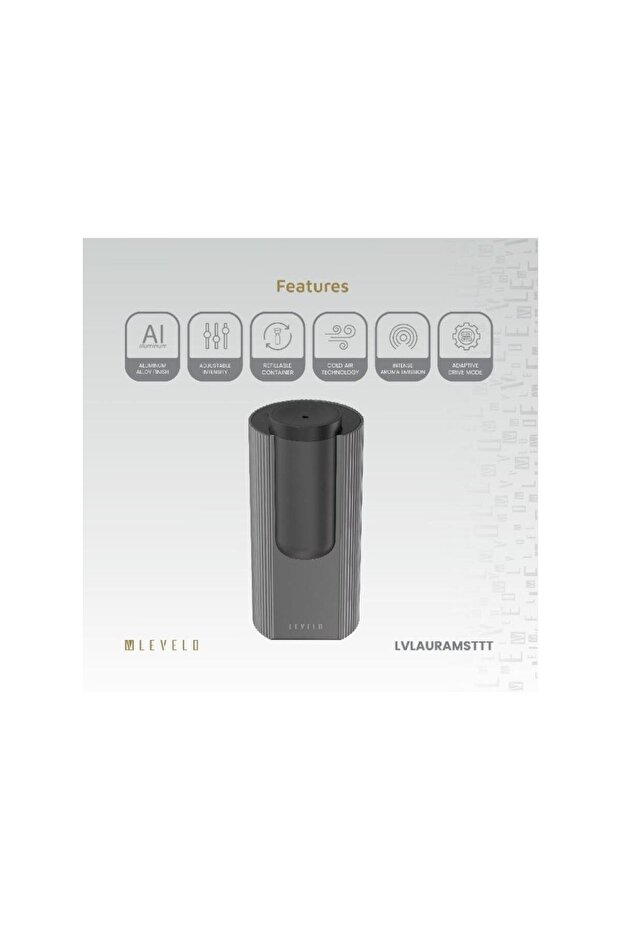 Auramist Car Aroma Diffuser with Adjustable Spray Modes, 20ml Glass Bottle