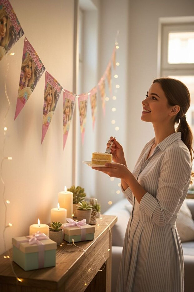 مجموعة أعلام رابونزيل تحتوي على 9 أعلام