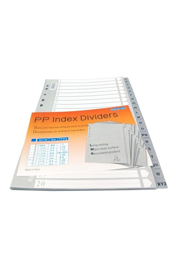 فاصل مؤشر من البولي بروبيلين أبيض/رمادي - 1