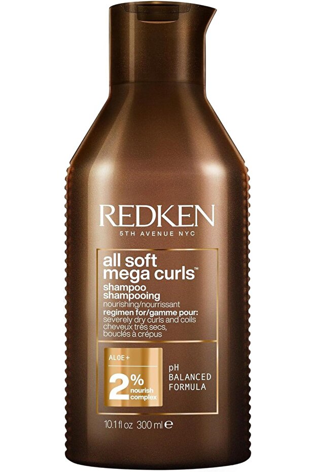 Hair Shampoo for Dry, Curly or Frizzy Hair for Moisture and Softness, with Aloe Vera, All Sof