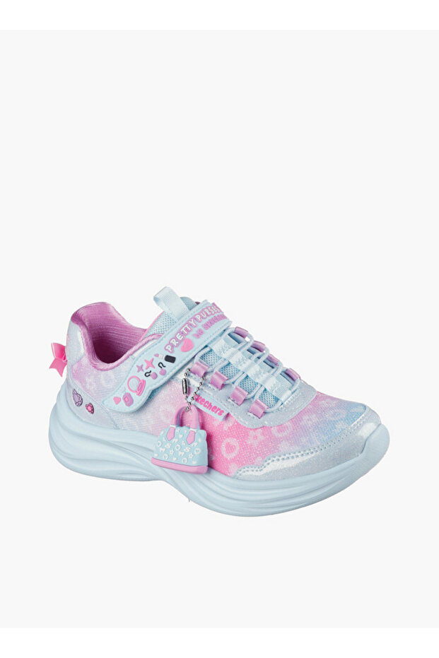 Girls POWER JAMS 2.0 Hook & Loop Sneakers - 302199L-AQMT-CP