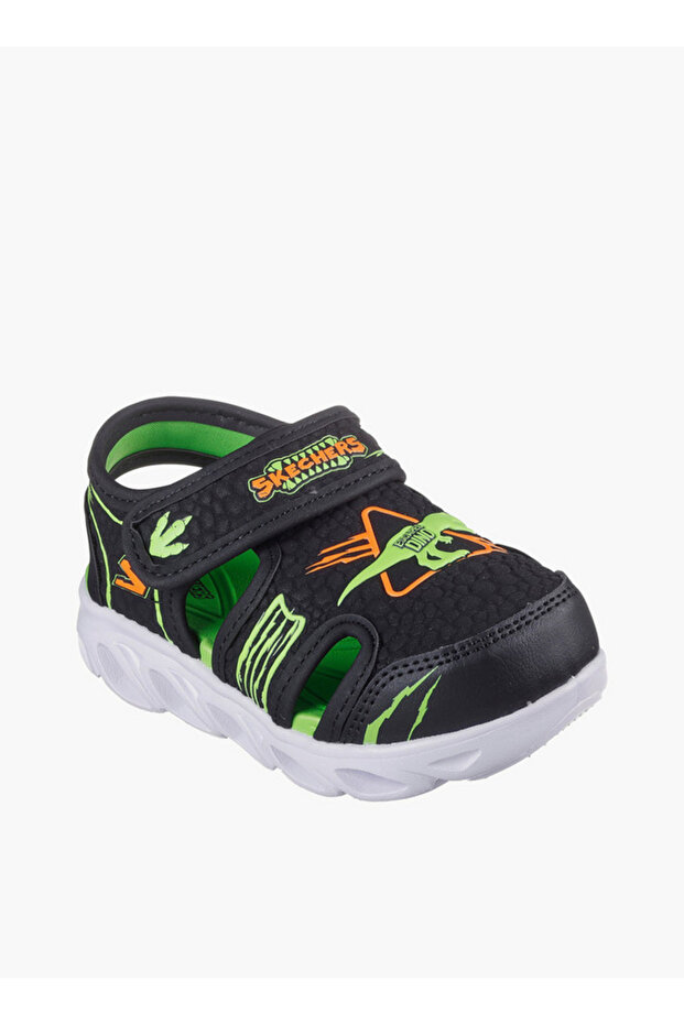 HYPNO-SPLASH Sandals with Hook & Loop Closure - 400612N-BKLM-CP